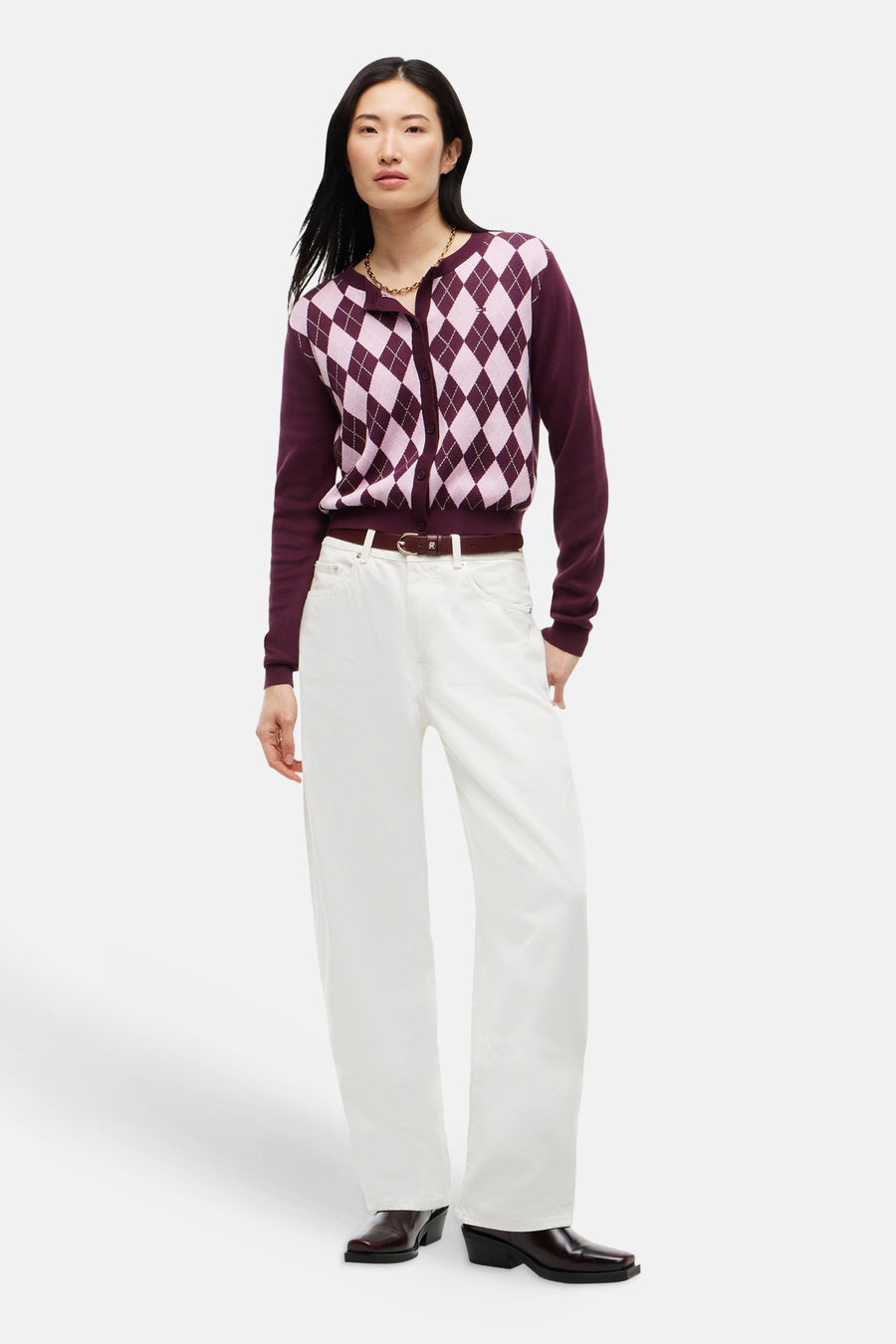 Cardigan - paars