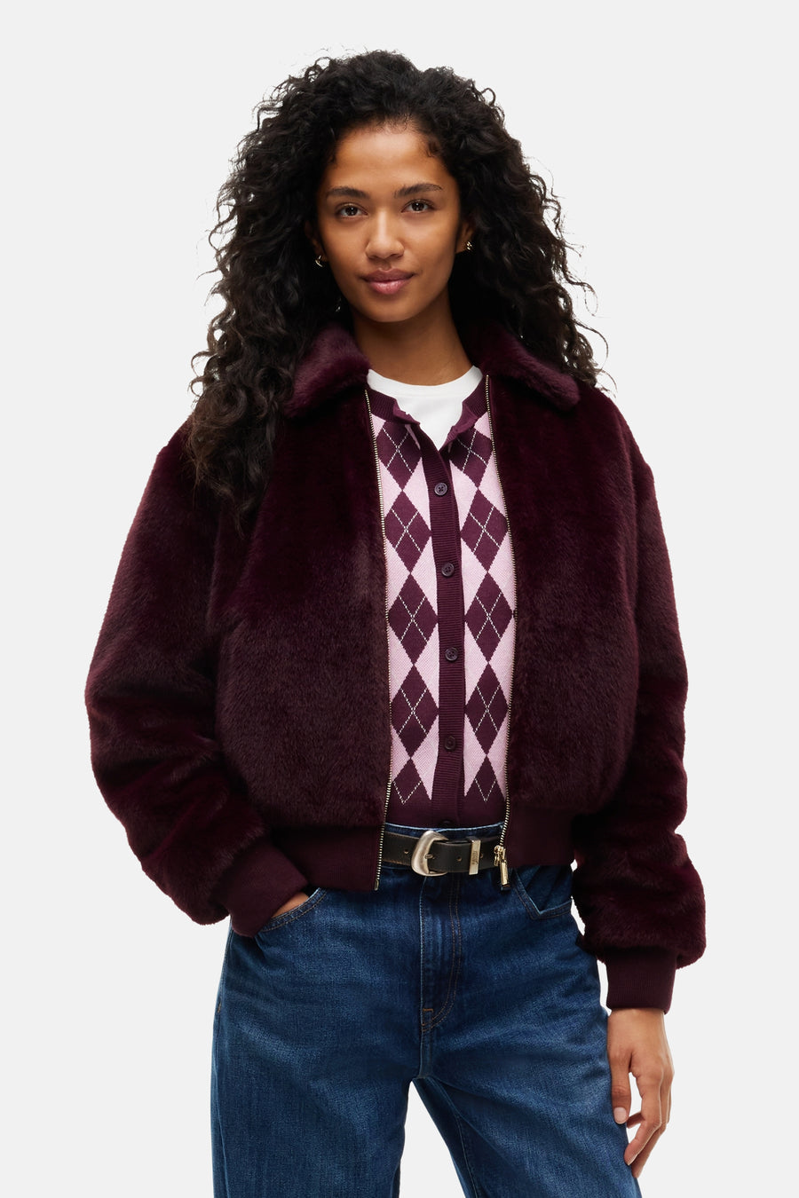 Dames tops jas bomber rood - TOMMY JEANS