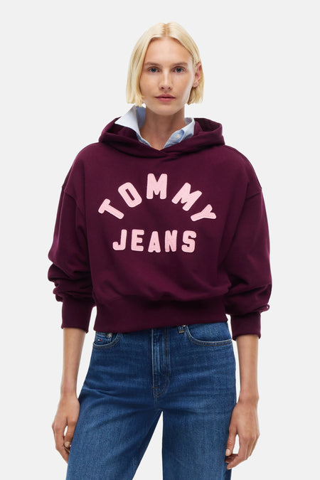 Sweater met kap rood - TOMMY JEANS