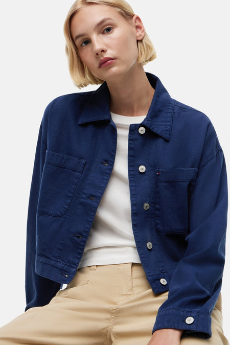 Veste courte dark blue denim - TOMMY JEANS