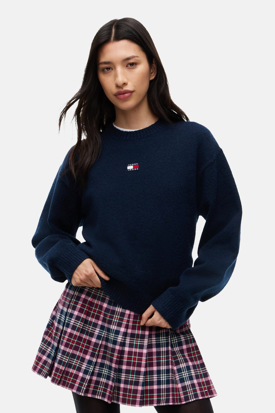 Trui met ronde hals blauw - TOMMY JEANS