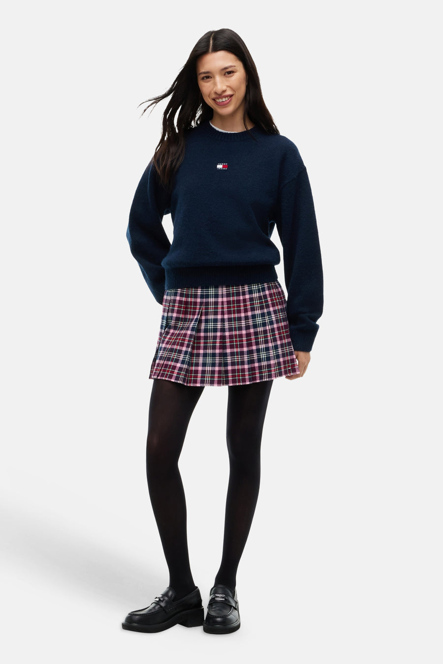 Trui met ronde hals blauw - TOMMY JEANS