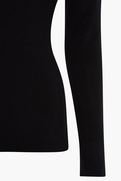 Pull col rond Noir - Molly Bracken