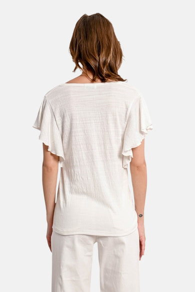 T-shirt met korte mouwen - ecru