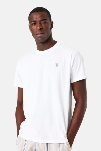 Wit T-shirt met korte mouwen van GARCIA, met een grafische print op de rug.