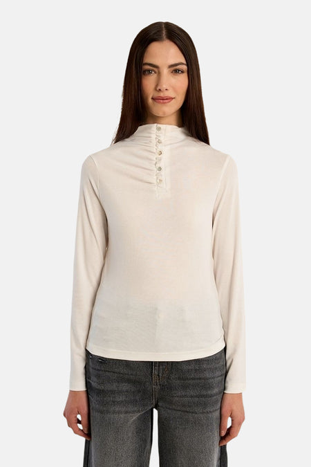 T-shirt met lange mouwen - wit