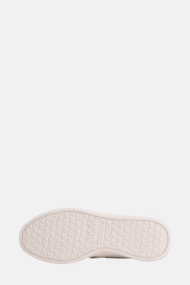 Beige sneakerzool van Tommy Jeans met reliëf geometrisch patroon.