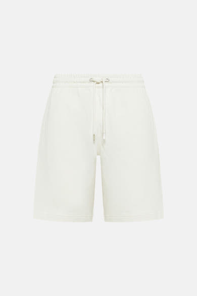 Ecru korte broek van SUN 68, met trekkoord in de taille en een relaxte pasvorm.