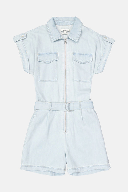 Combi-short - light blue denim