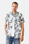 Chemise à manches courtes - gris