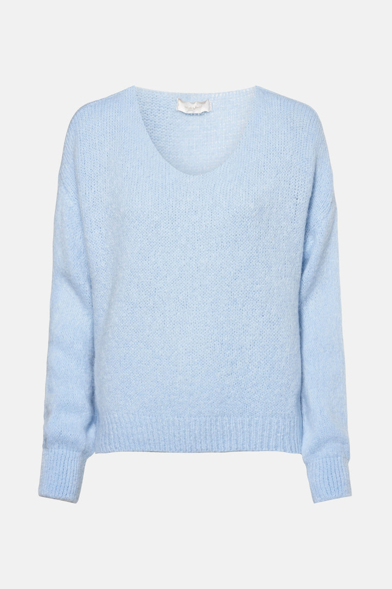 Pull col V Bleu - AMELIE ET AMELIE
