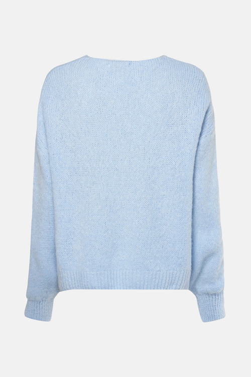 Pull col V Bleu - AMELIE ET AMELIE