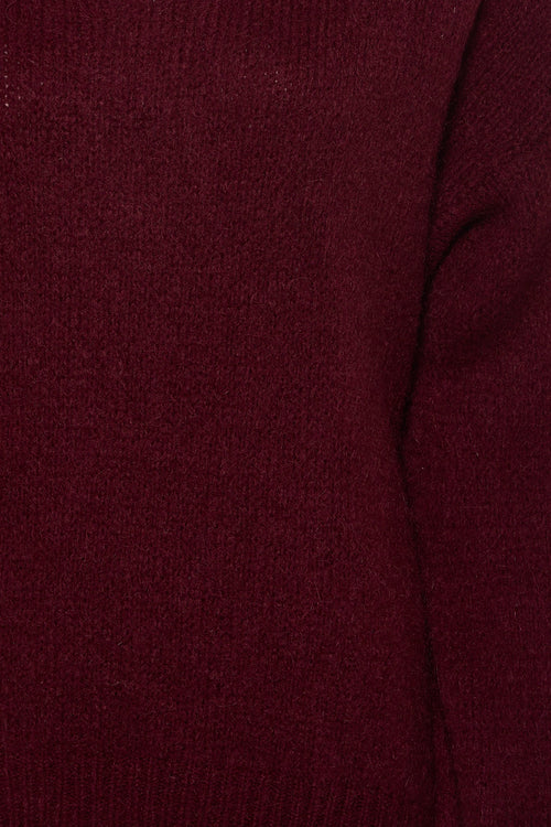 Trui met V-hals rood - AMELIE ET AMELIE