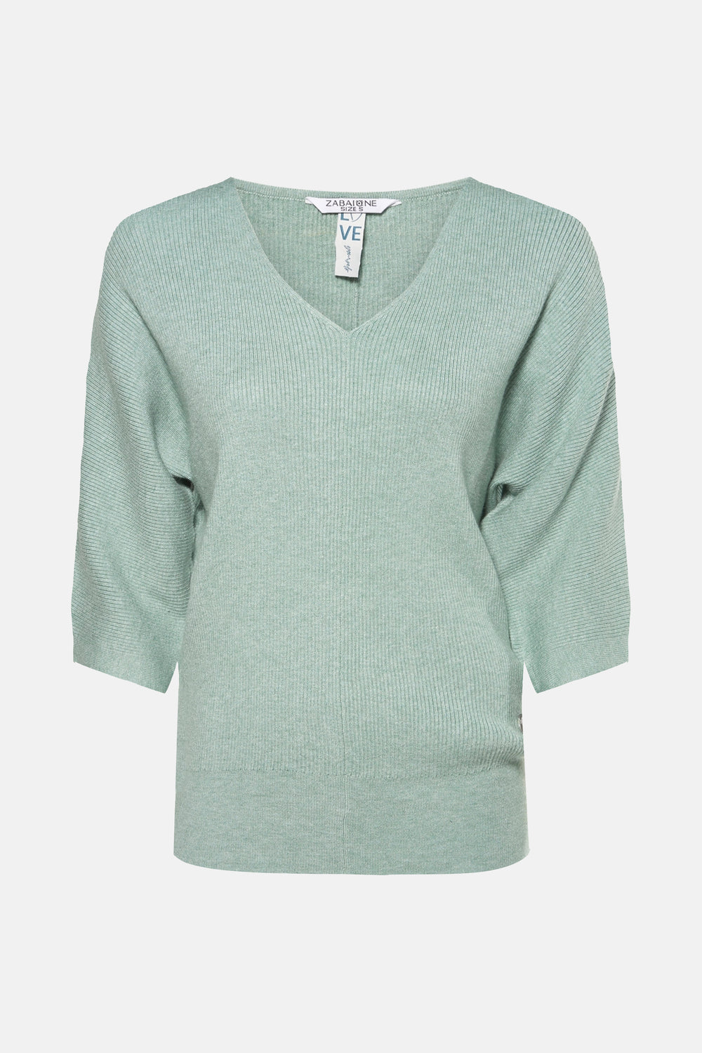 Pull col V Vert - ZABAIONE