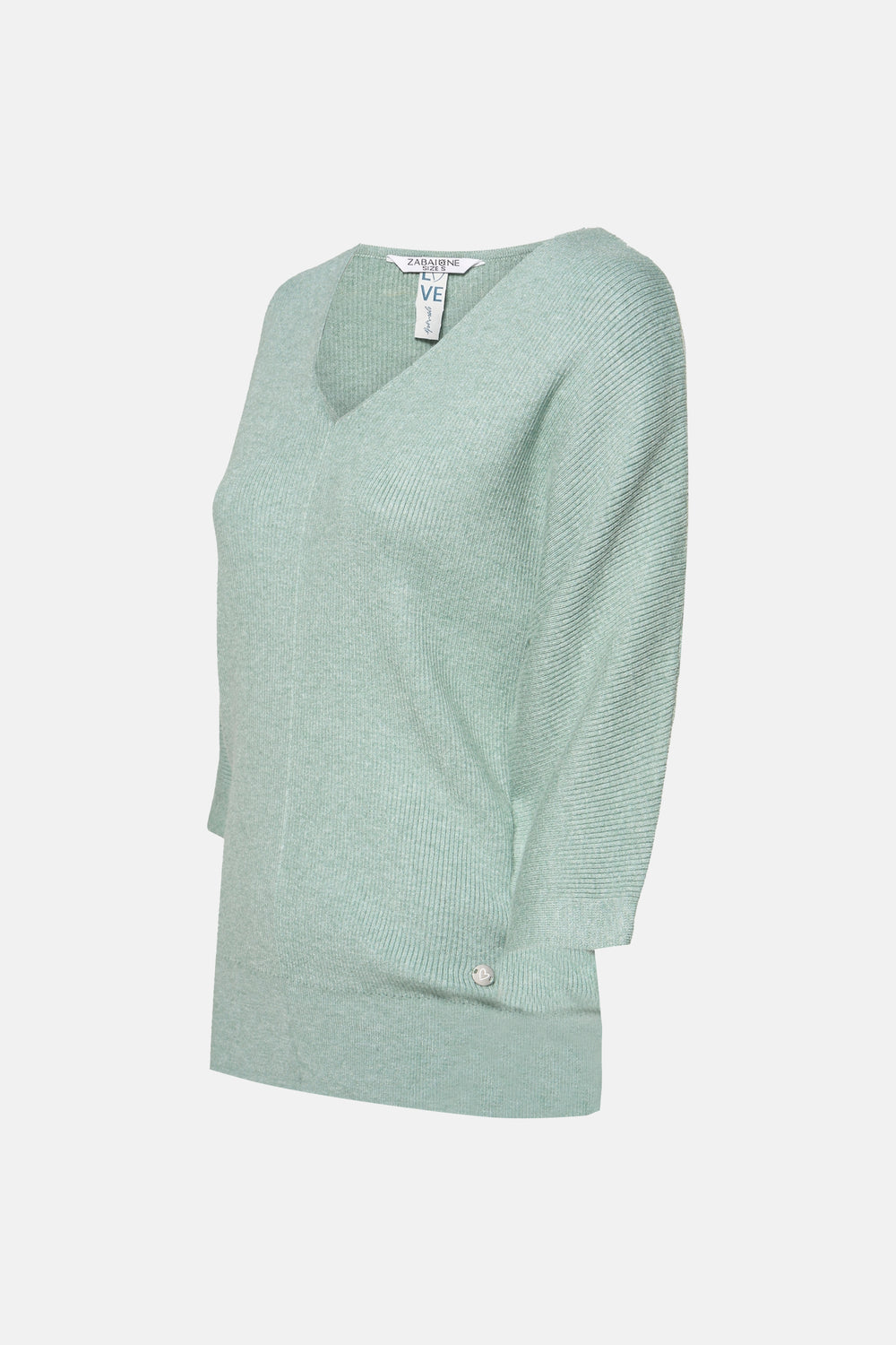 Pull col V Vert - ZABAIONE