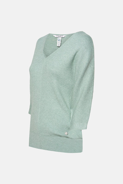 Pull col V Vert - ZABAIONE