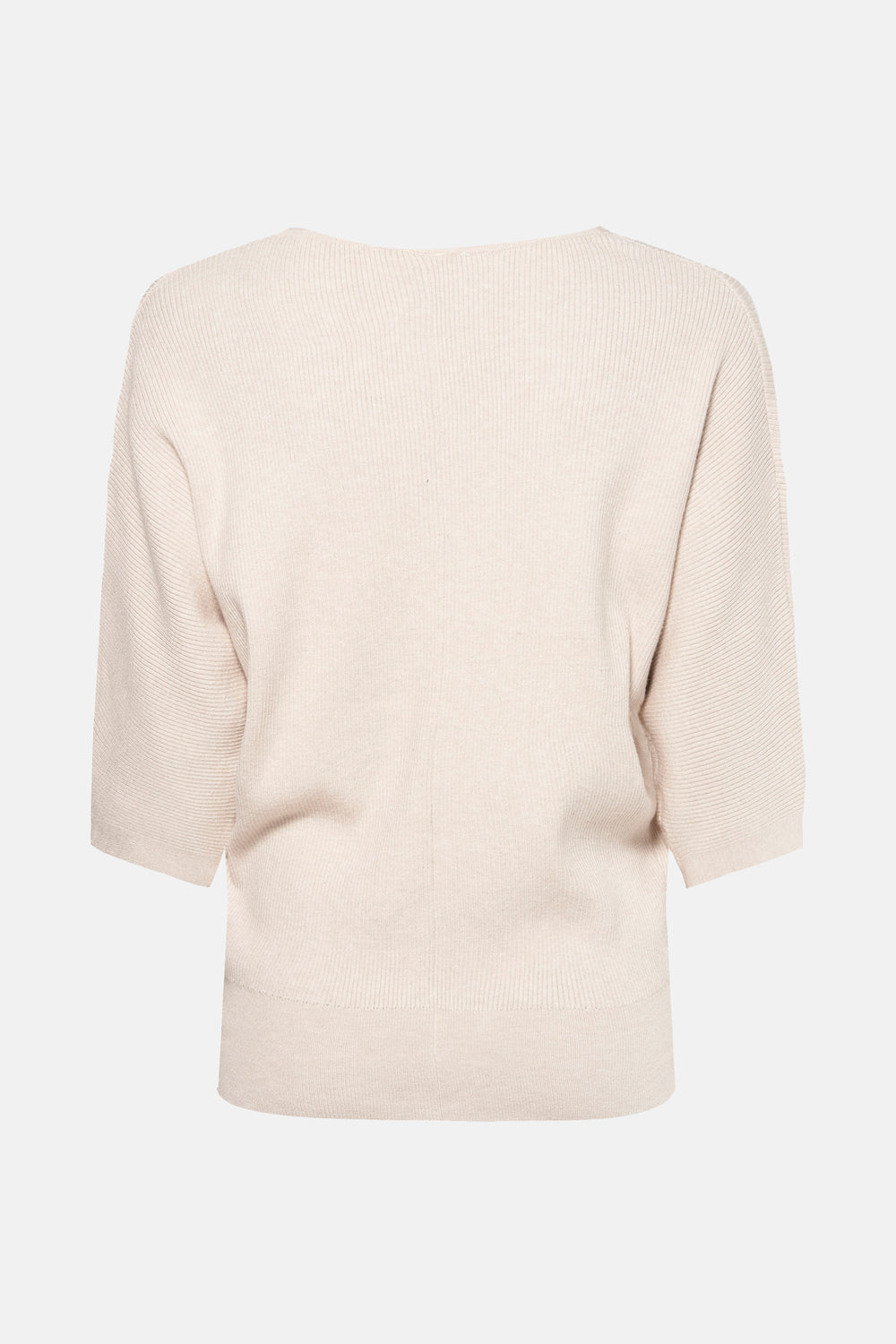 Pull col V Beige - ZABAIONE