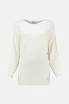 Pull met ronde hals - wit