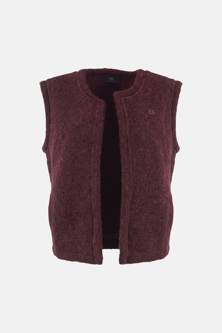 Cardigan rouge - Le Temps des Cerises