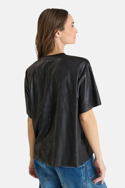 Top uni manches courtes noir - Le Temps des Cerises