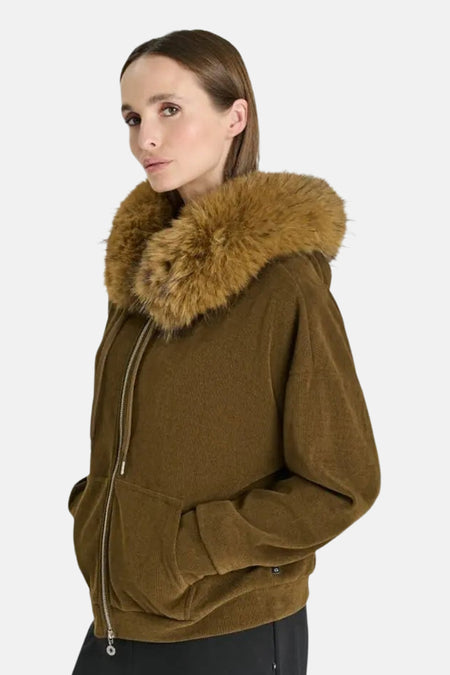 Cardigan khaki - Le Temps des Cerises