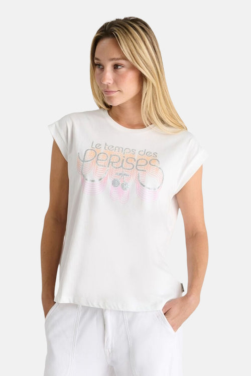 T-shirt (manches courtes) Blanc - Le Temps des Cerises
