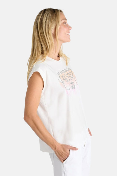 T-shirt (manches courtes) Blanc - Le Temps des Cerises