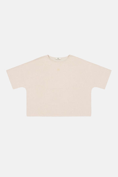 Pull à col rond - beige