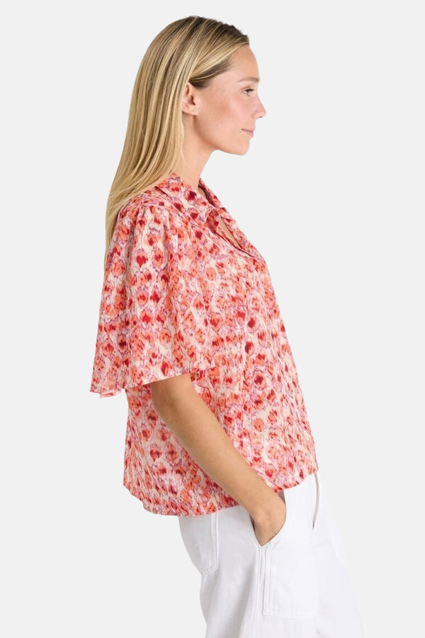 Blouse (korte mouwen) Multicolor - Le Temps des Cerises