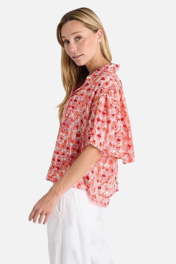 Blouse (korte mouwen) Multicolor - Le Temps des Cerises