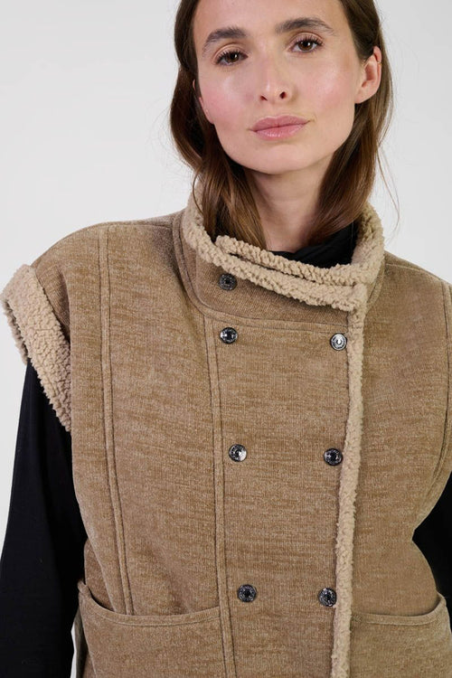 Bodywarmer Brun - Le Temps des Cerises