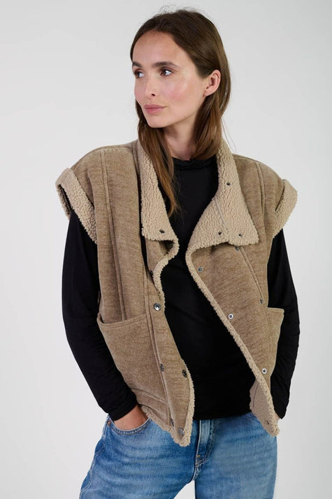 Bodywarmer Brun - Le Temps des Cerises