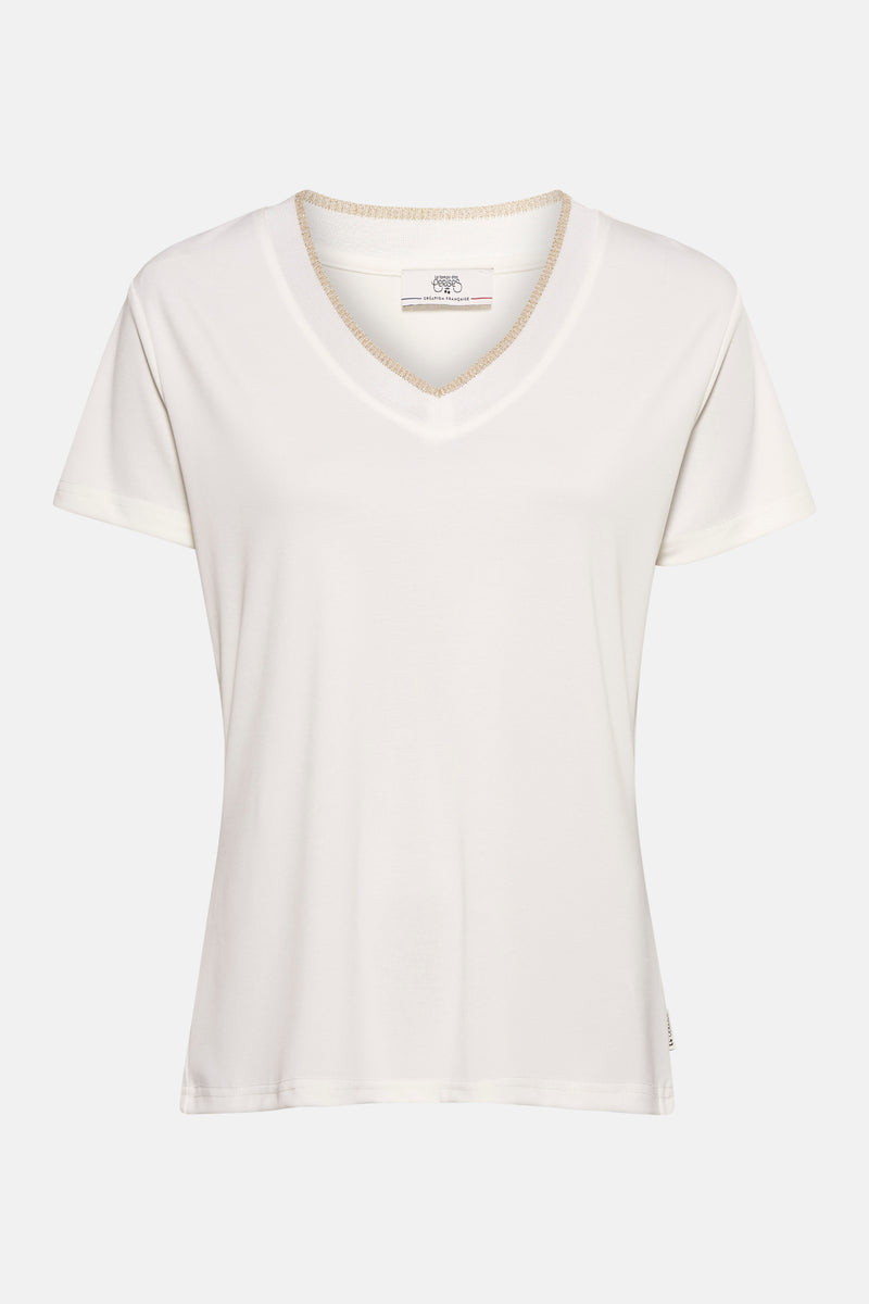 Top (korte mouwen) Wit - Le Temps des Cerises
