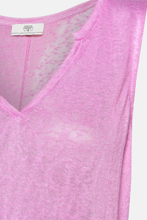 Top (sans manches) Rose - Le Temps des Cerises
