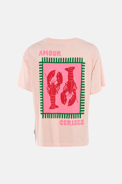 T-shirt (manches courtes) rose - Le Temps des Cerises