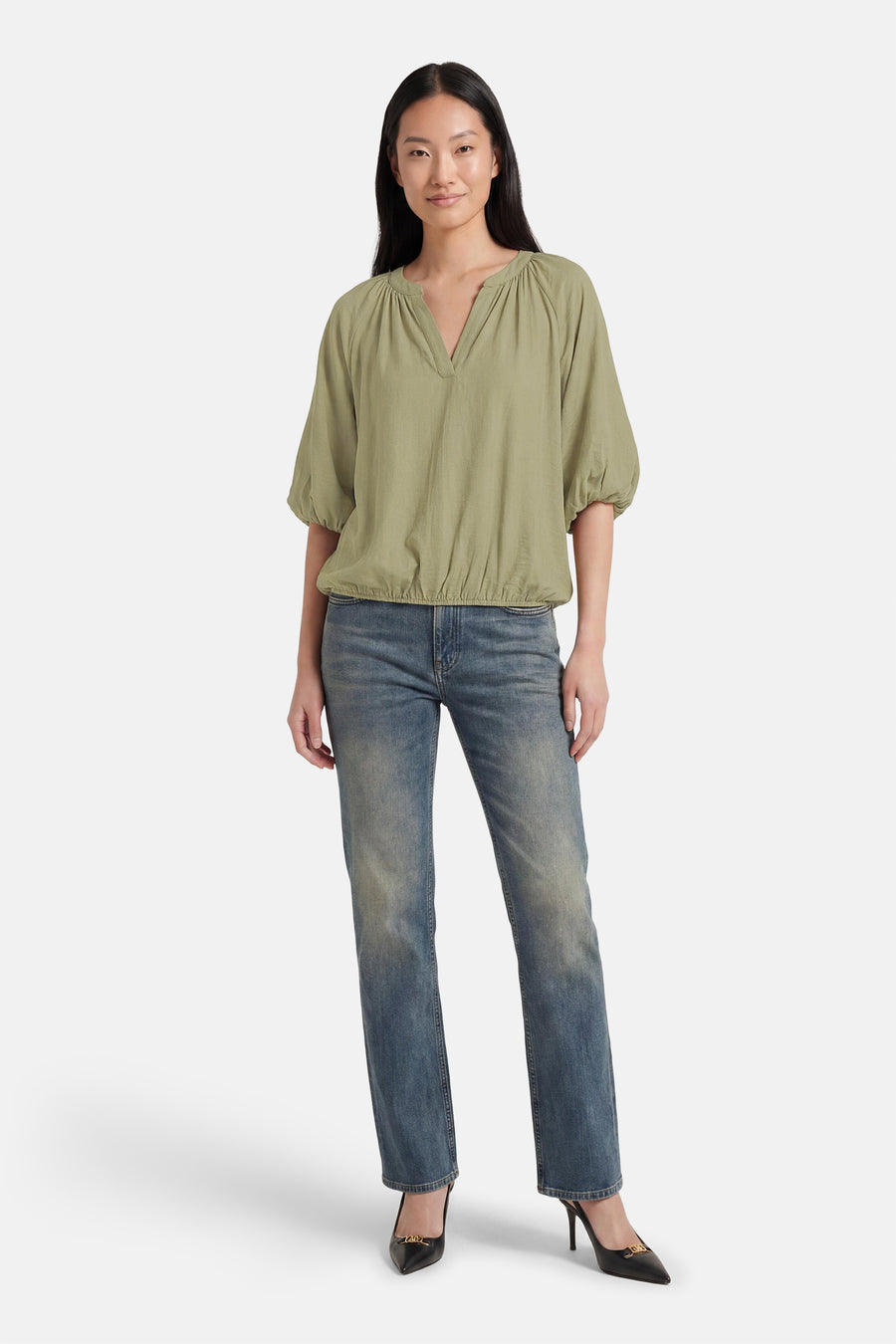 Blouse - khaki