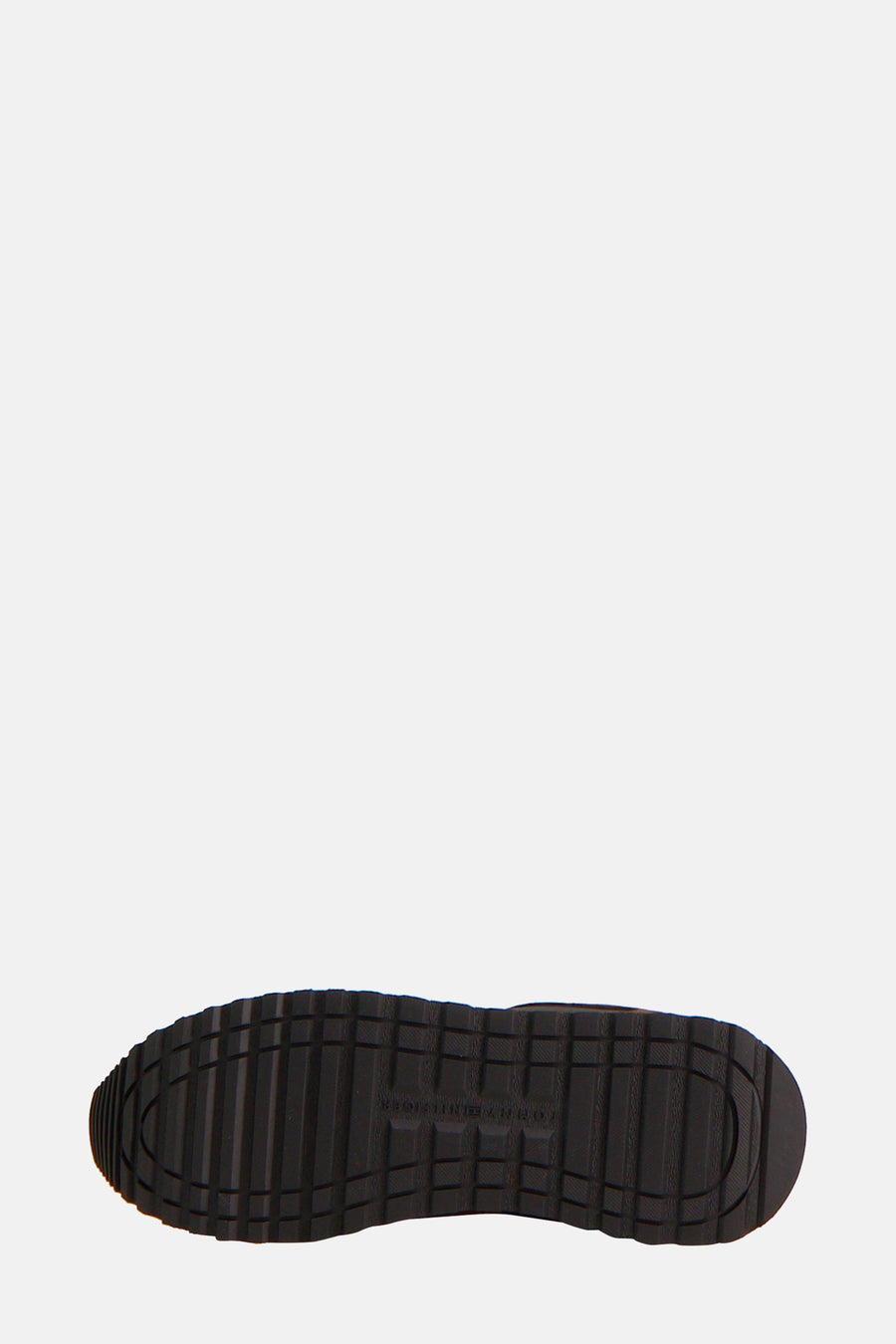 Bruine TOMMY JEANS-sneakers, zool met zichtbare groeven.