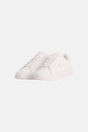 Witte TOMMY JEANS sneakers, effen sportschoenen met witte veters.