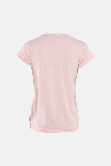 Top uni manches courtes rose - Le Temps des Cerises