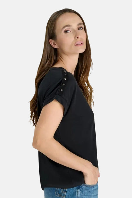 T-shirt met korte mouwen - zwart
