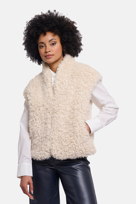 Bodywarmer Écru - RINO PELLE