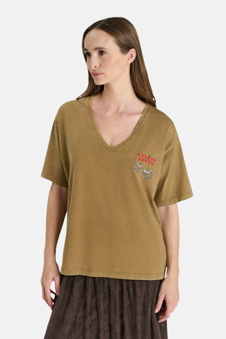 T-shirt (manches courtes) beige - Le Temps des Cerises