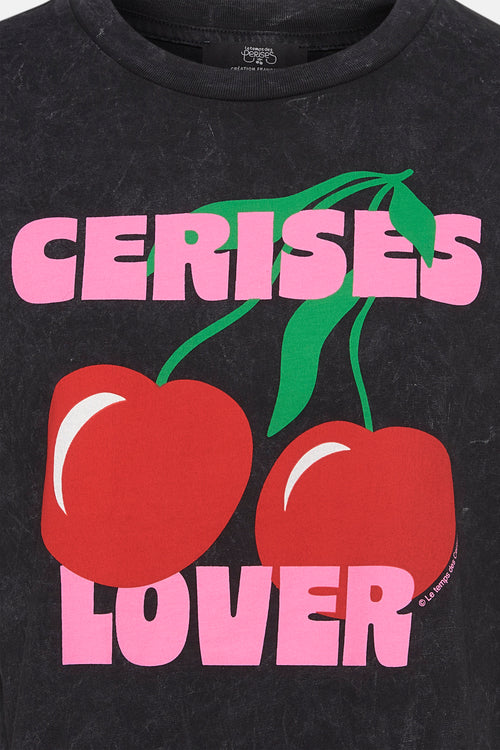 T-shirt (manches courtes) noir - Le Temps des Cerises