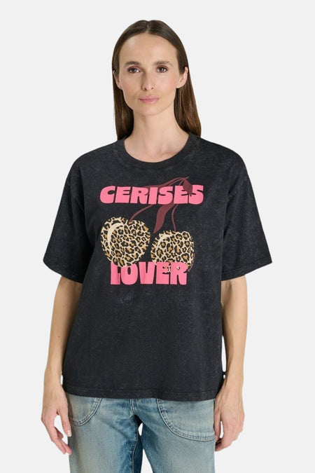 T-shirt (manches courtes) noir - Le Temps des Cerises