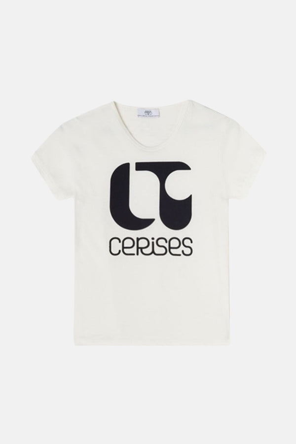 T-shirt (korte mouwen) Wit - Le Temps des Cerises