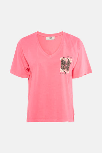 T-shirt (manches courtes) rose - Le Temps des Cerises