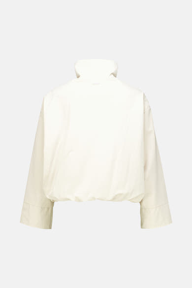 Veste courte écru de GARCIA, avec un col montant et des manches amples.