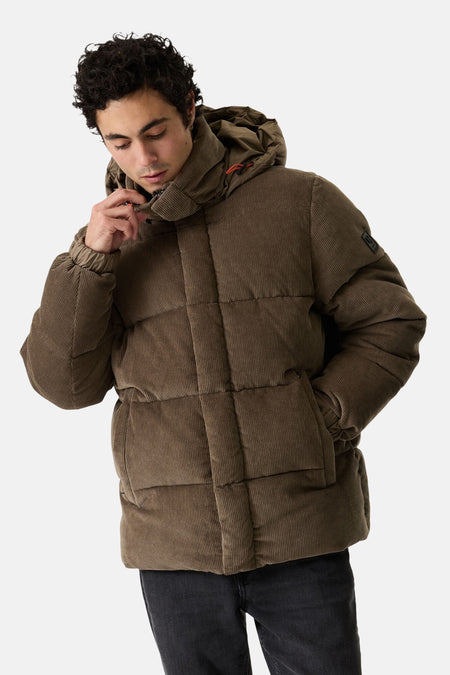 Heren tops jas parka taupe - GARCIA