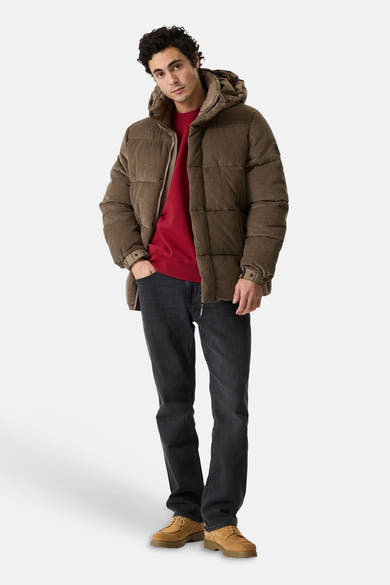 Heren tops jas parka taupe - GARCIA