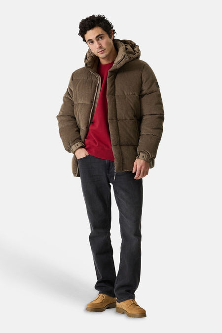 Heren tops jas parka taupe - GARCIA